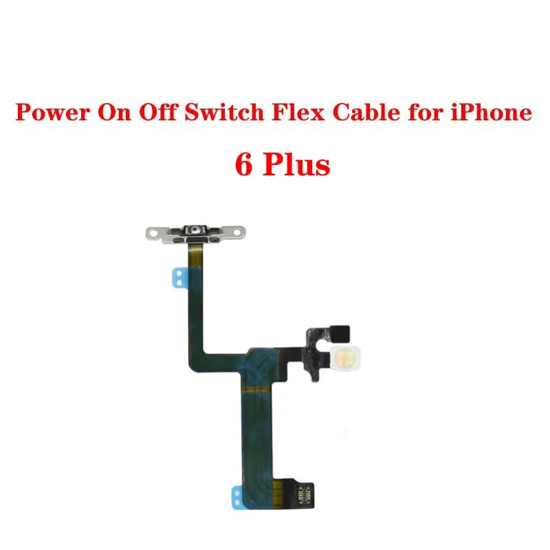 Power Volume Flex For iPhone 6 6S Plus Mute Button Silent Switch Cable With Bracket Replacement