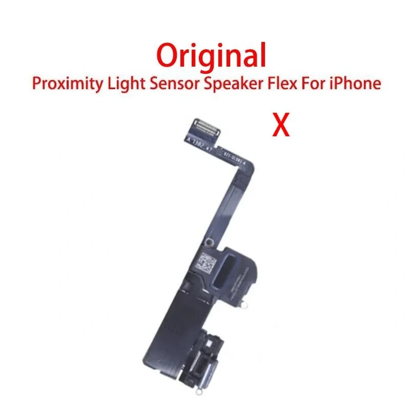 Original For iPhone X XR XS Max Ear Earpiece Proximity Light Sensor Sound Earphone Speaker Flex Cable Assembly