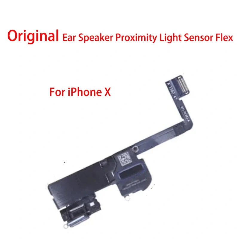 Original For iPhone X XR XS Max Ear Earpiece Proximity Light Sensor Sound Earphone Speaker Flex Cable Assembly