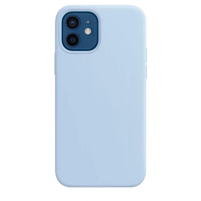 Luxury Original Silicone Case for Apple iPhone 16 13 15 14 12 Pro Max Plus Phone Official Protective Cover Capa Coque fundas