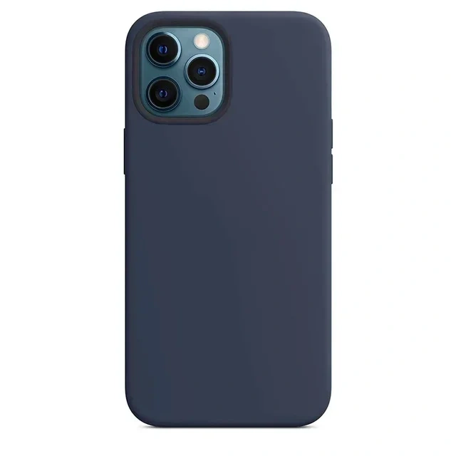 Luxury Original Silicone Case for Apple iPhone 16 13 15 14 12 Pro Max Plus Phone Official Protective Cover Capa Coque fundas