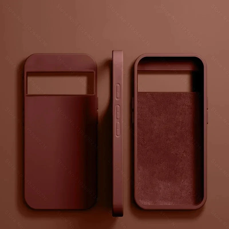 Luxury New Liquid Silicone Cases For Google Pixel 9 6 8 7 Pro 7A 6A XL Bumper Shockproof Case Soft Back Cover Phone Accessories