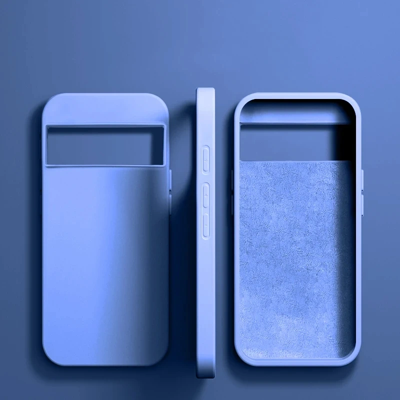 Luxury New Liquid Silicone Cases For Google Pixel 9 6 8 7 Pro 7A 6A XL Bumper Shockproof Case Soft Back Cover Phone Accessories