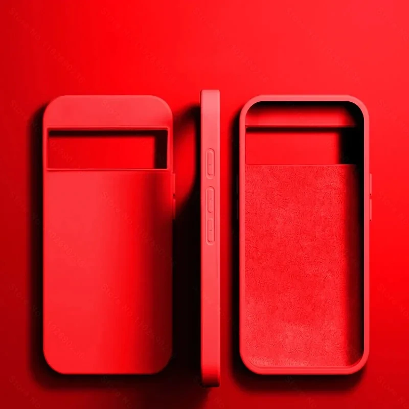 Luxury New Liquid Silicone Cases For Google Pixel 9 6 8 7 Pro 7A 6A XL Bumper Shockproof Case Soft Back Cover Phone Accessories