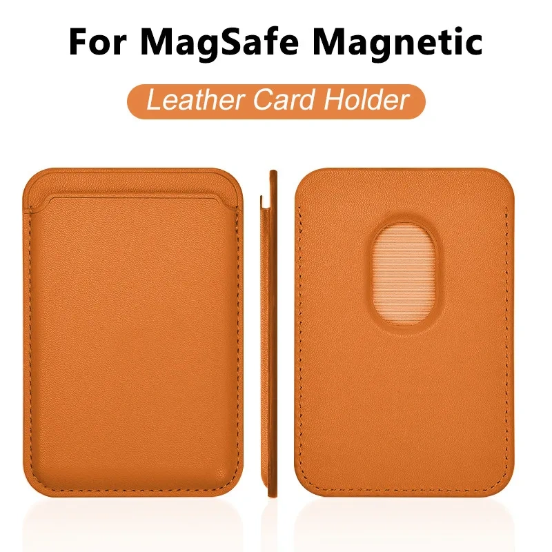 Luxury For Magsafe Magnetic Leather Wallet Case For iPhone 13 17 16 14 Pro Max 15Pro S25 Card Holder Phone Bag Cover Accessories