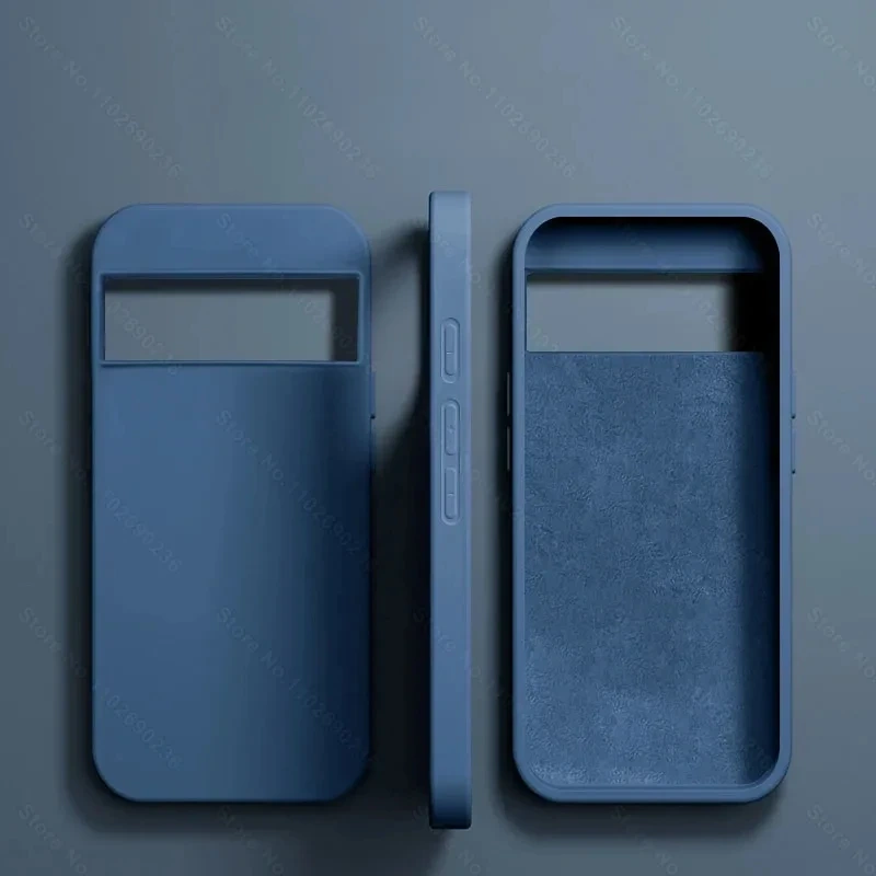 Luxury New Liquid Silicone Cases For Google Pixel 9 6 8 7 Pro 7A 6A XL Bumper Shockproof Case Soft Back Cover Phone Accessories