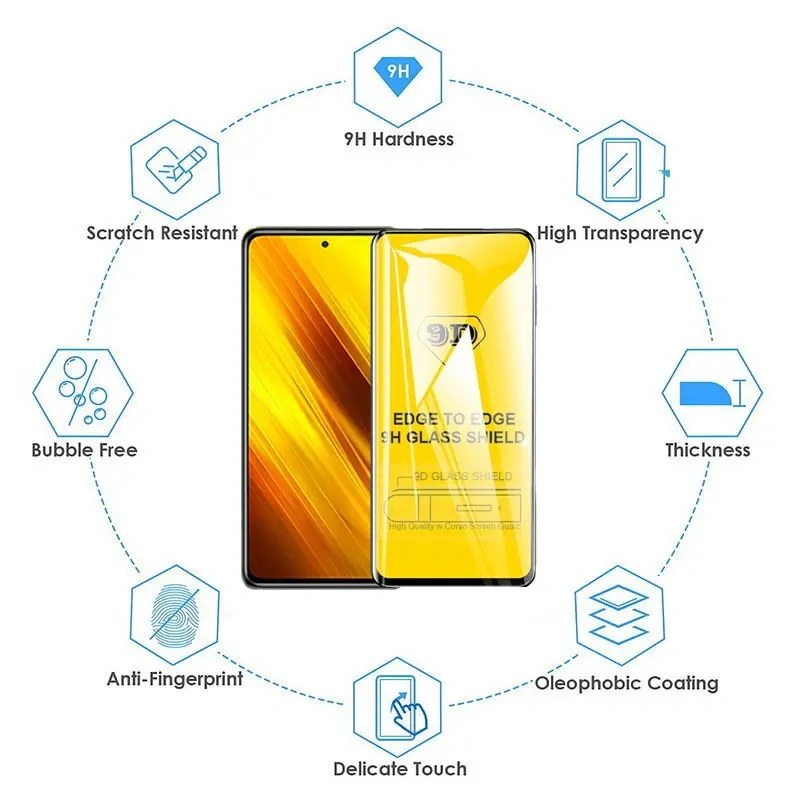 2PCS 9D Full Tempered Glass For Xiaomi Redmi Note 10 Pro 12 11 Pro Plus 9 8 7 11s 10s 9s 12s 11T 8T 10T 6 5A 5 Screen Protector