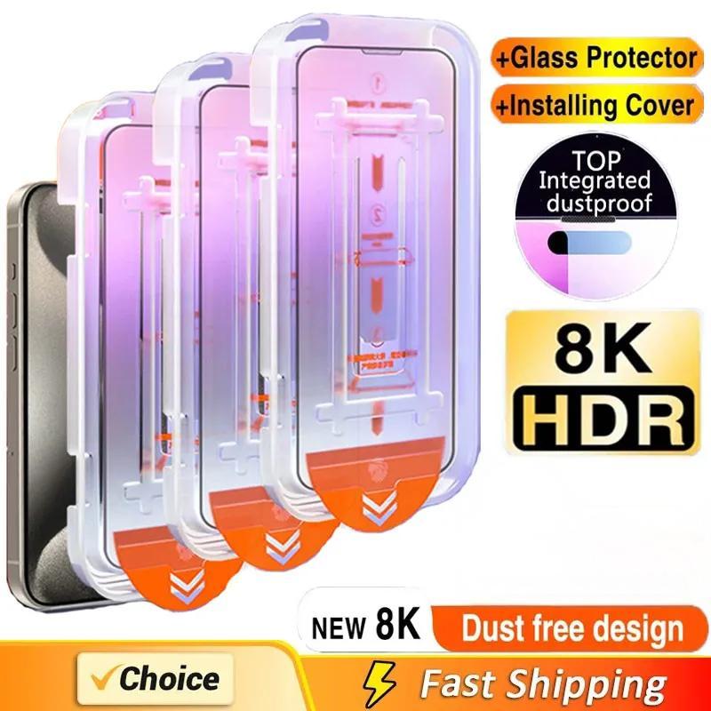 Dust free Installation Screen Protector For Xiaomi 11T Pro Mi 11 Lite 5G Ne 12T 13T 13 14 10T 12 Lite 11X 11i 10i Temeperd Glass