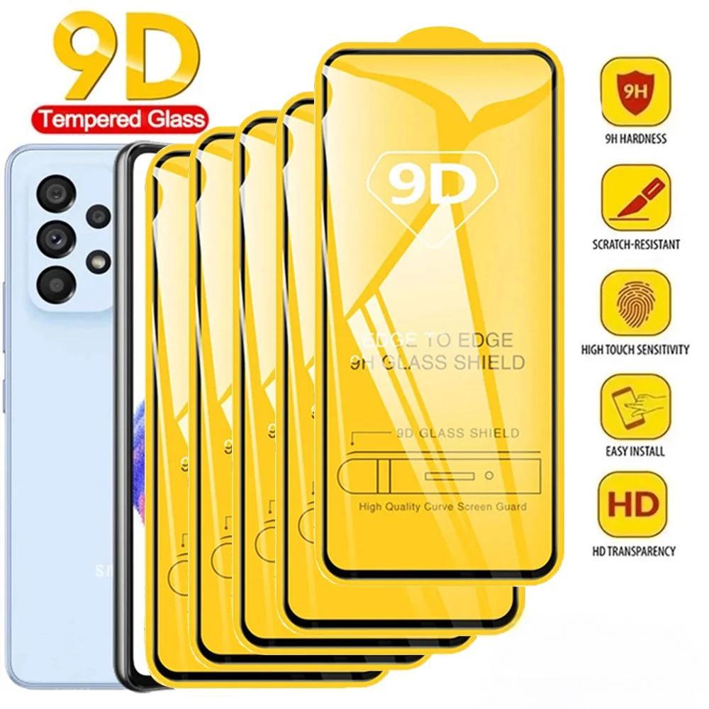 9D Full Screen Protector For Samsung Galaxy A56 5G A55 A35 A36 A26 A16 A15 A22 A24 A25 A32 A33 A53 A54 A52 Tempered Glass