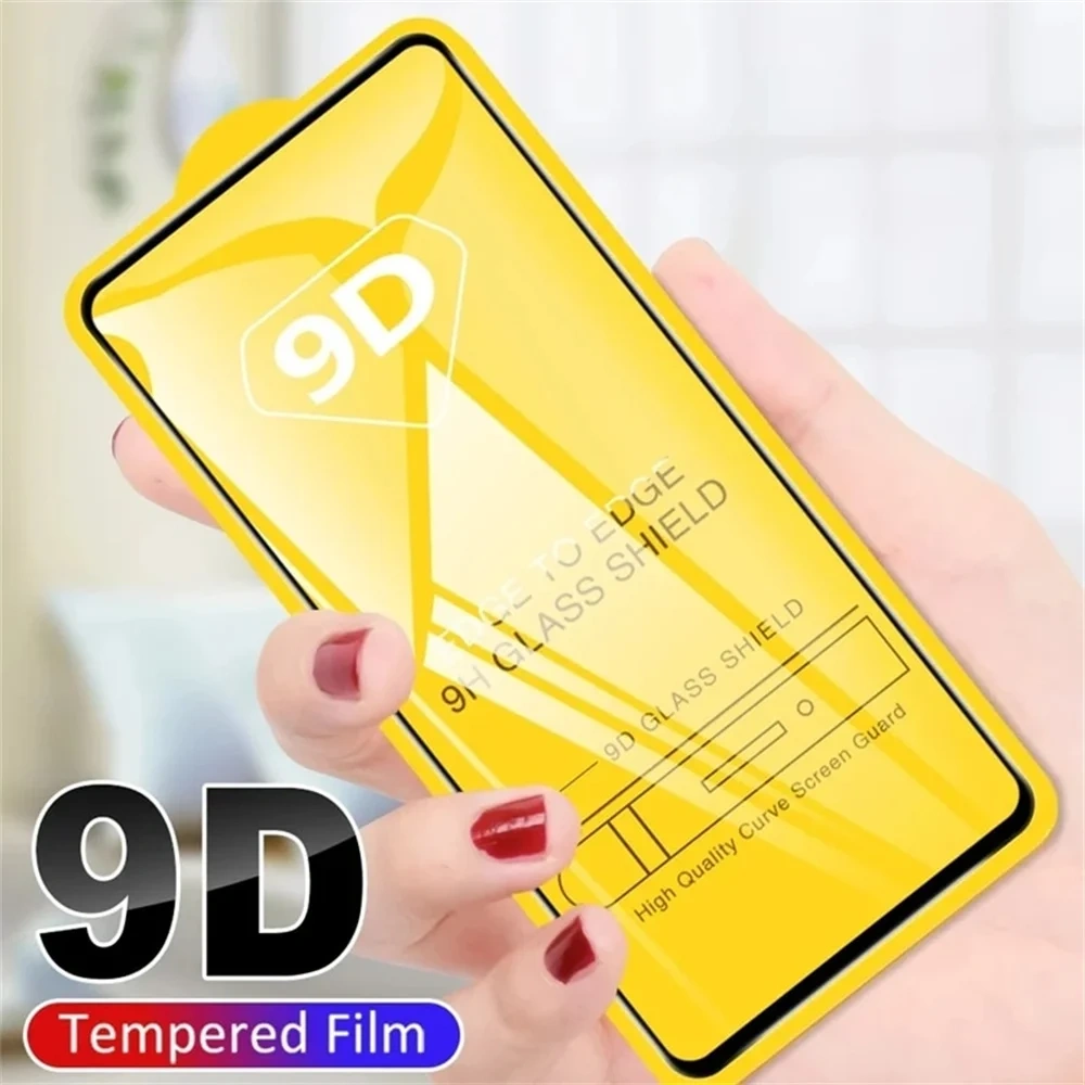 1-5PCS 9D Full Screen Protector For Samsung Galaxy A56 5G A55 A35 A36 A26 A16 A15 A22 A24 A25 A32 A33 A53 A54 A52 Tempered Glass