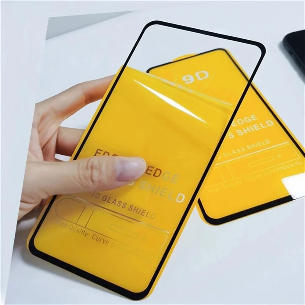 1-4PCS 9D Full Cover Screen Protector For Xiaomi Poco X6 Pro M6 X3 Pro C65 M5S M5 M4 M3 F6 F5 F3 C61 C40 C55 Tempered Glass