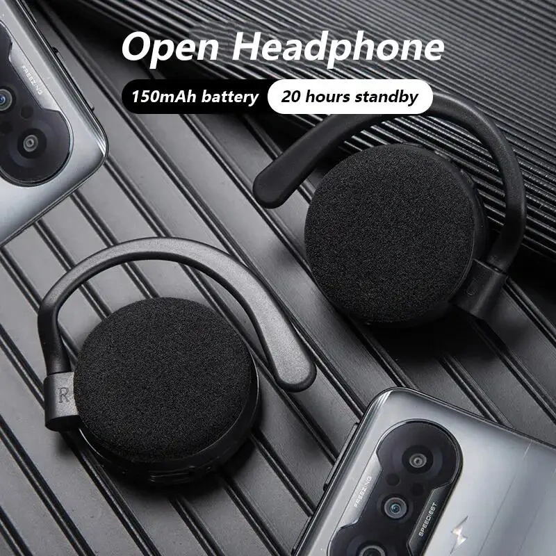 NEW K6 Bluetooth Earphones Tws Ear Hook Bluetooth 5.3 Running Sports Stereo Buttons Control With Microphone Wireless Headphones