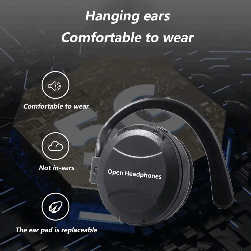 NEW K6 Bluetooth Earphones Tws Ear Hook Bluetooth 5.3 Running Sports Stereo Buttons Control With Microphone Wireless Headphones
