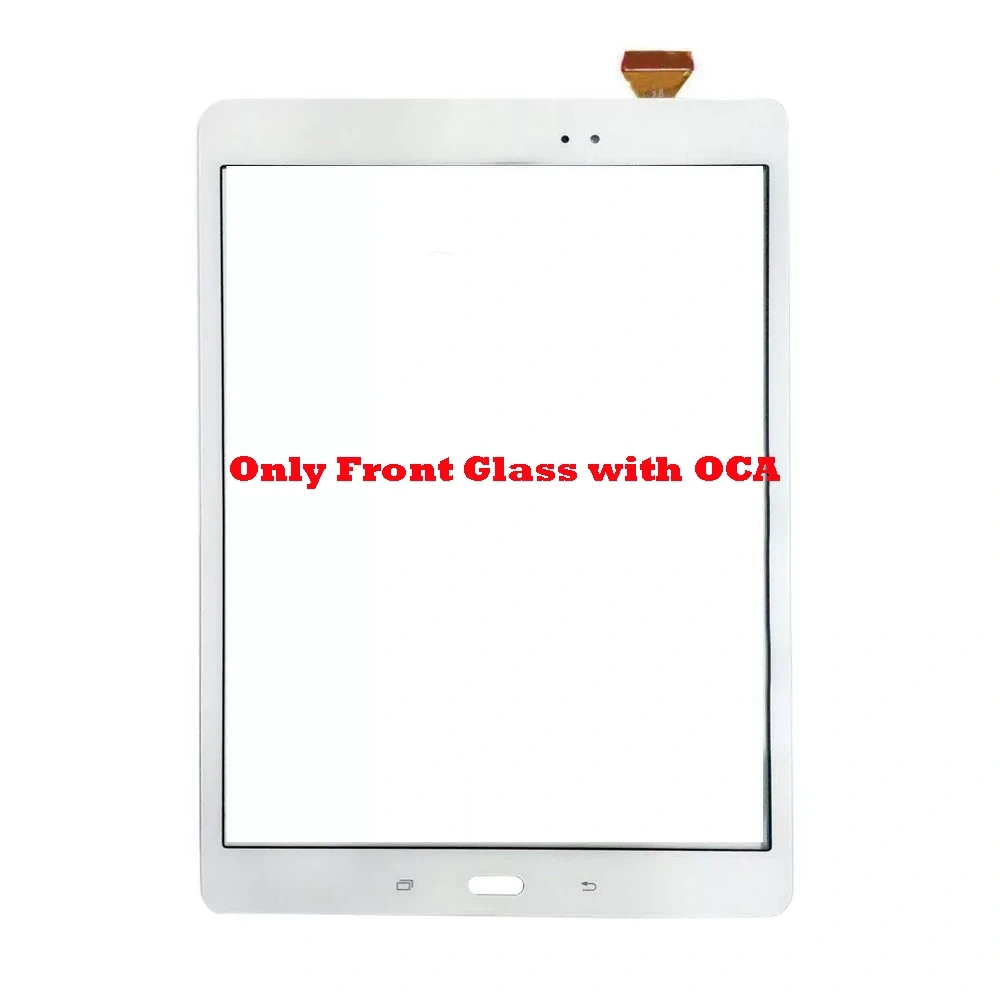 For Samsung Galaxy Tab A 9.7 SM-T550 SM-T555 SM-T551 T550 T551 T555 Touch Screen + OCA LCD Front Glass Panel Replacement parts