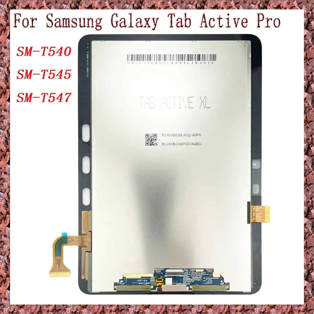 AAA For Samsung Galaxy Tab Active Pro SM-T540 Wi-Fi SM-T545 SM-T547 LTE LCD Display Touch Screen Digitizer Assembly Replacement