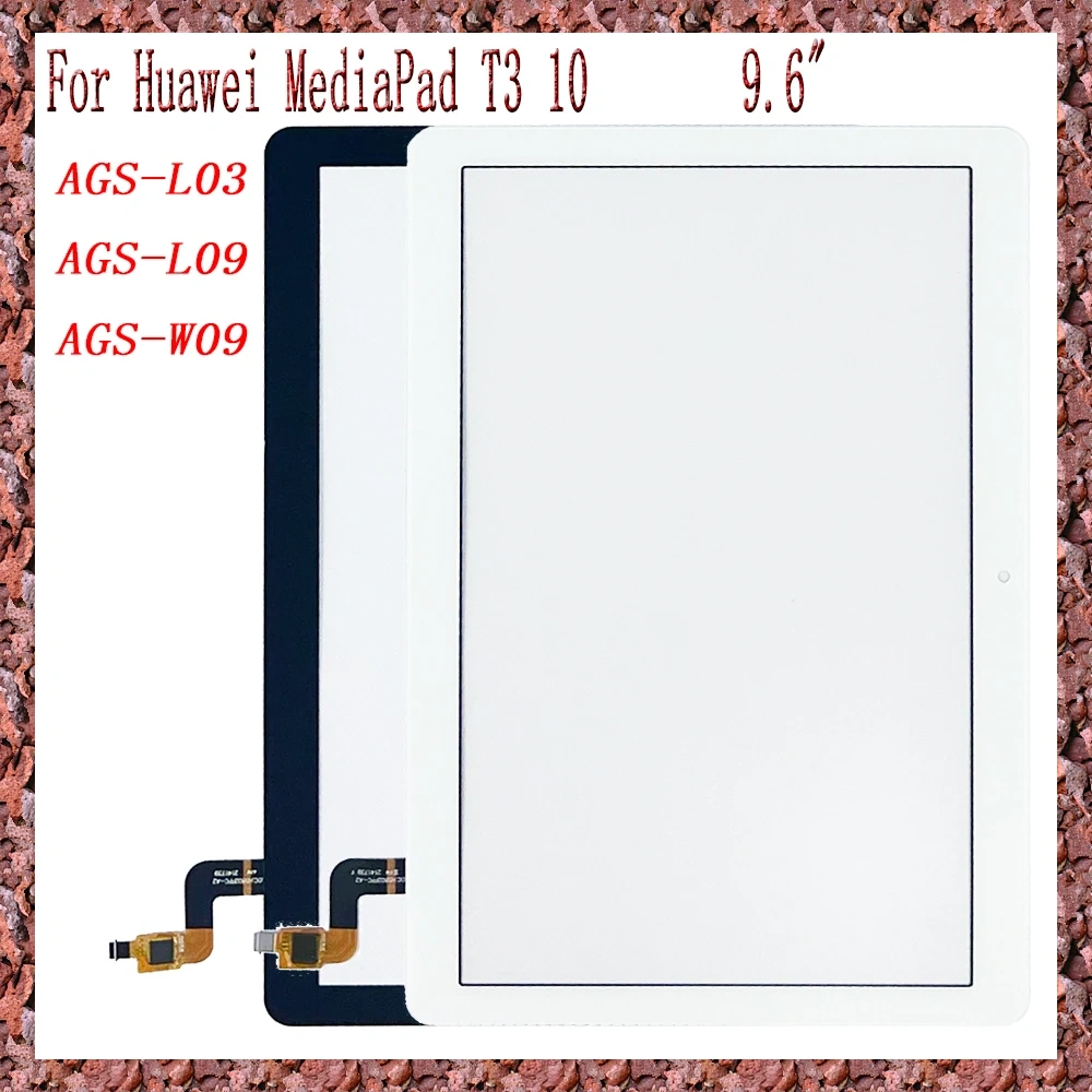 AAA For Huawei MediaPad T3 10 9.6" AGS-L03 AGS-L09 AGS-W09 Touch Screen + OCA LCD Front Glass Panel Replacement