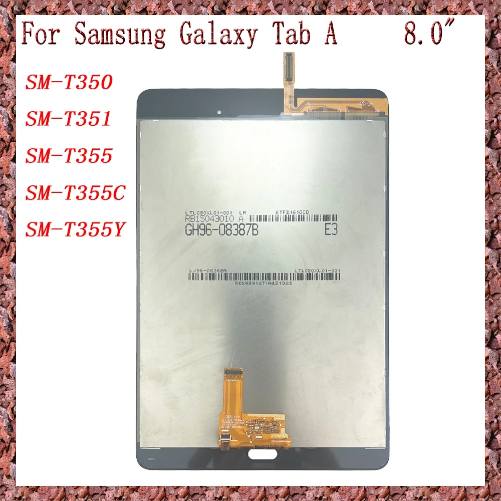 AAA For Samsung Galaxy Tab A 8.0 T350 T355Y SM-T350 SM-T351 SM-T355 SM-T355C LCD Display Touch Screen Digitizer Glass Assembly