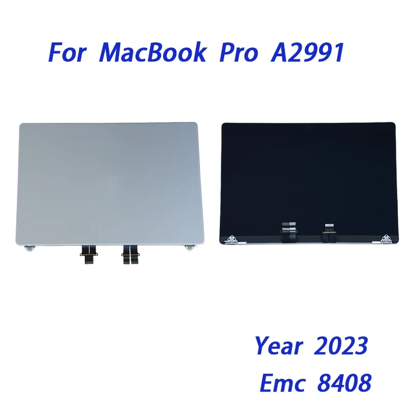 New 16'' M3 LCD Screen Display Panel For Macbook Pro Max A2991 LCD Screen 2023 Year Emc 8408 Replacement Sliver Space Black