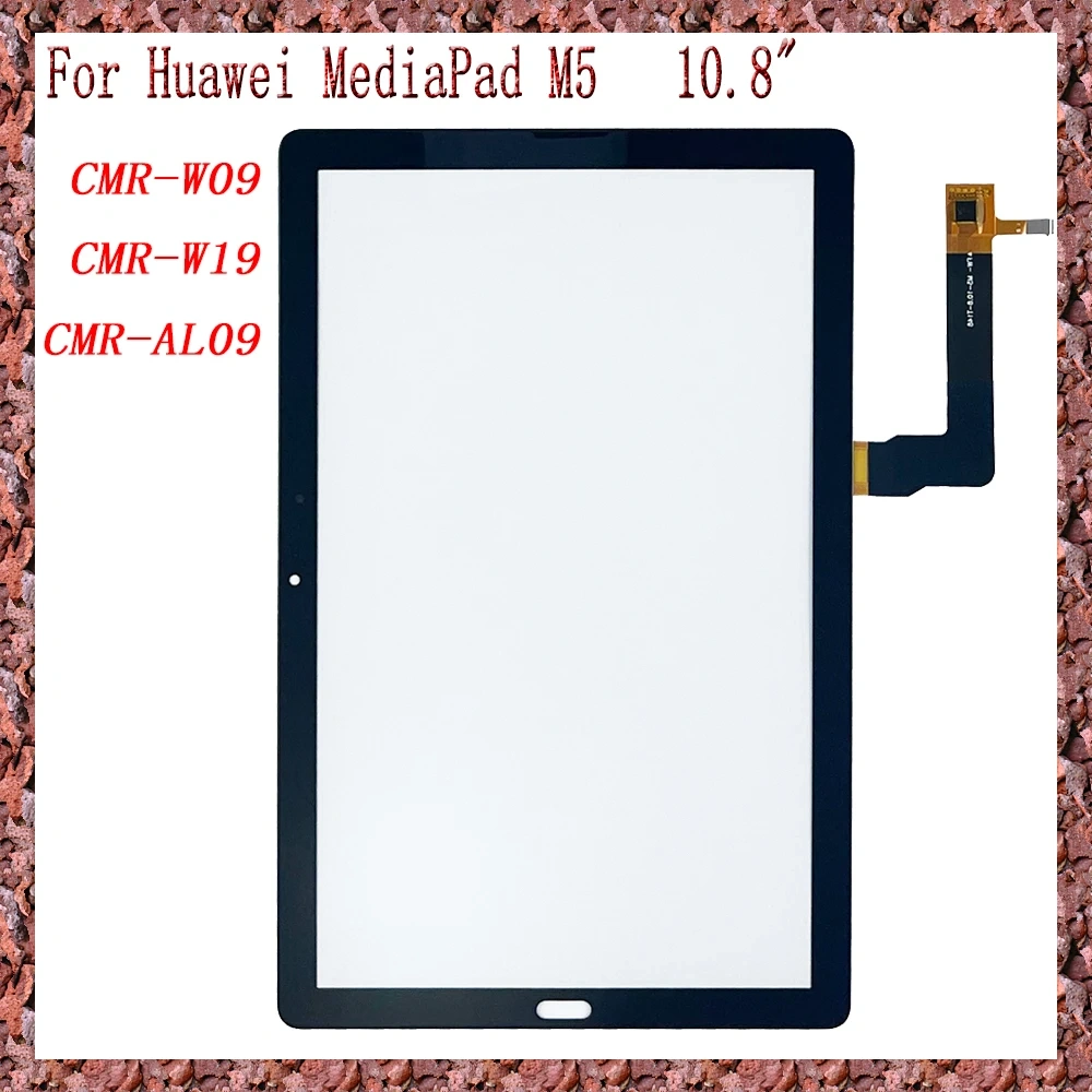 AAA For Huawei MediaPad M5 10.8" CMR-W09 CMR-W19 CMR-AL09 Touch Screen + OCA LCD Front Glass Panel Replacement