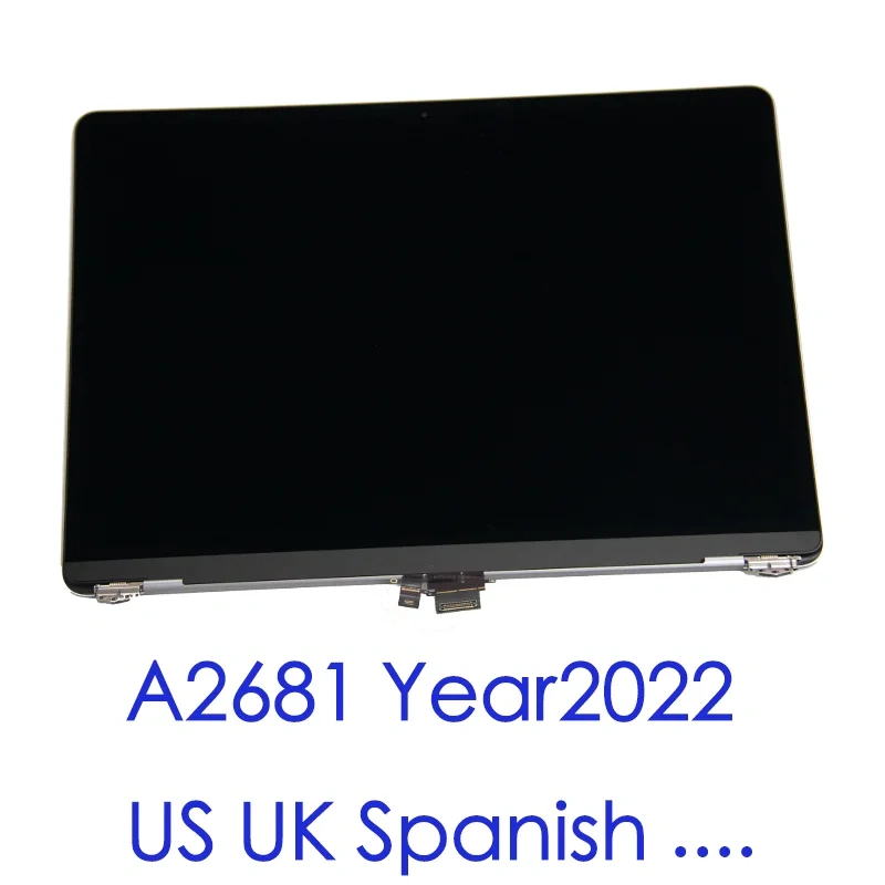 Replacement For MacBook Air M2  A2681 Full LCD Screen Assembly 2022 Display Space Gray Starlight Midnight Silver Original