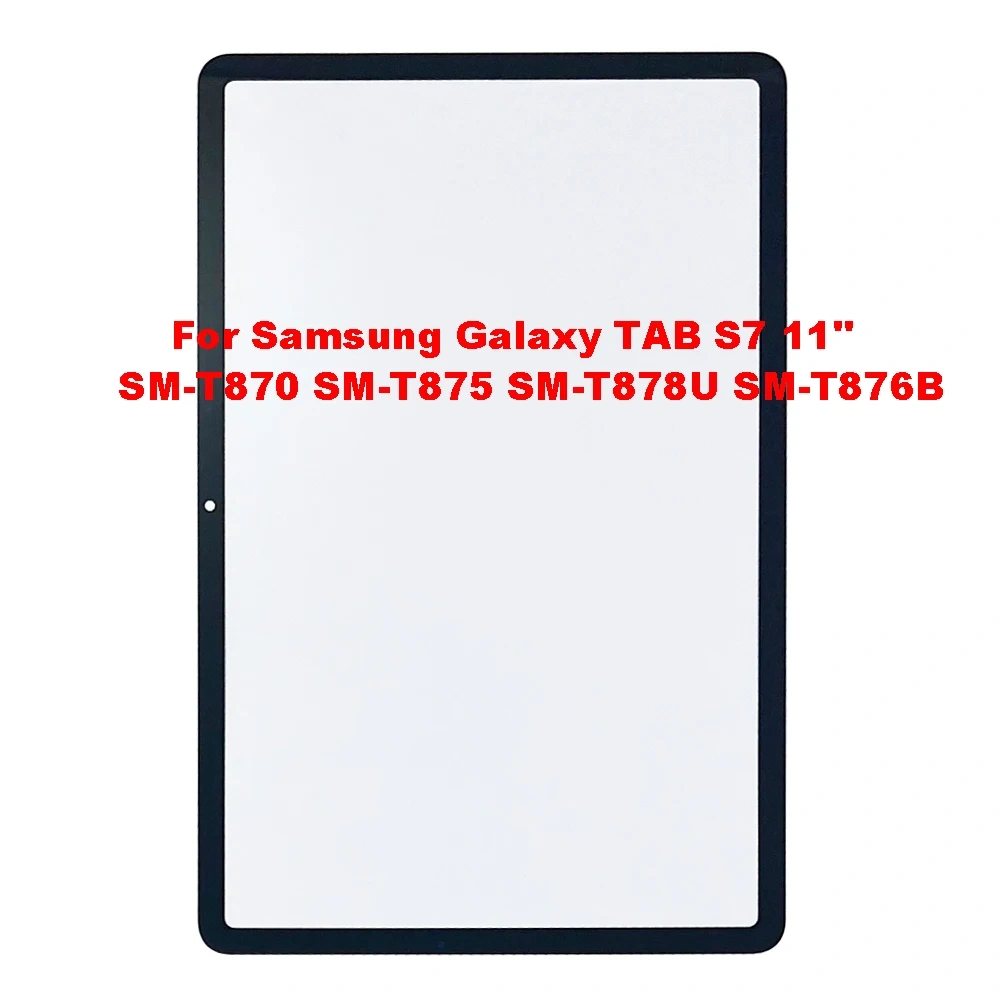 For Samsung Galaxy Tab A T307 T280 A9 X110 X210 S6 P610 S7 T870 T730 Touch Screen Panel Tablet Front Outer Glass Lens With OCA