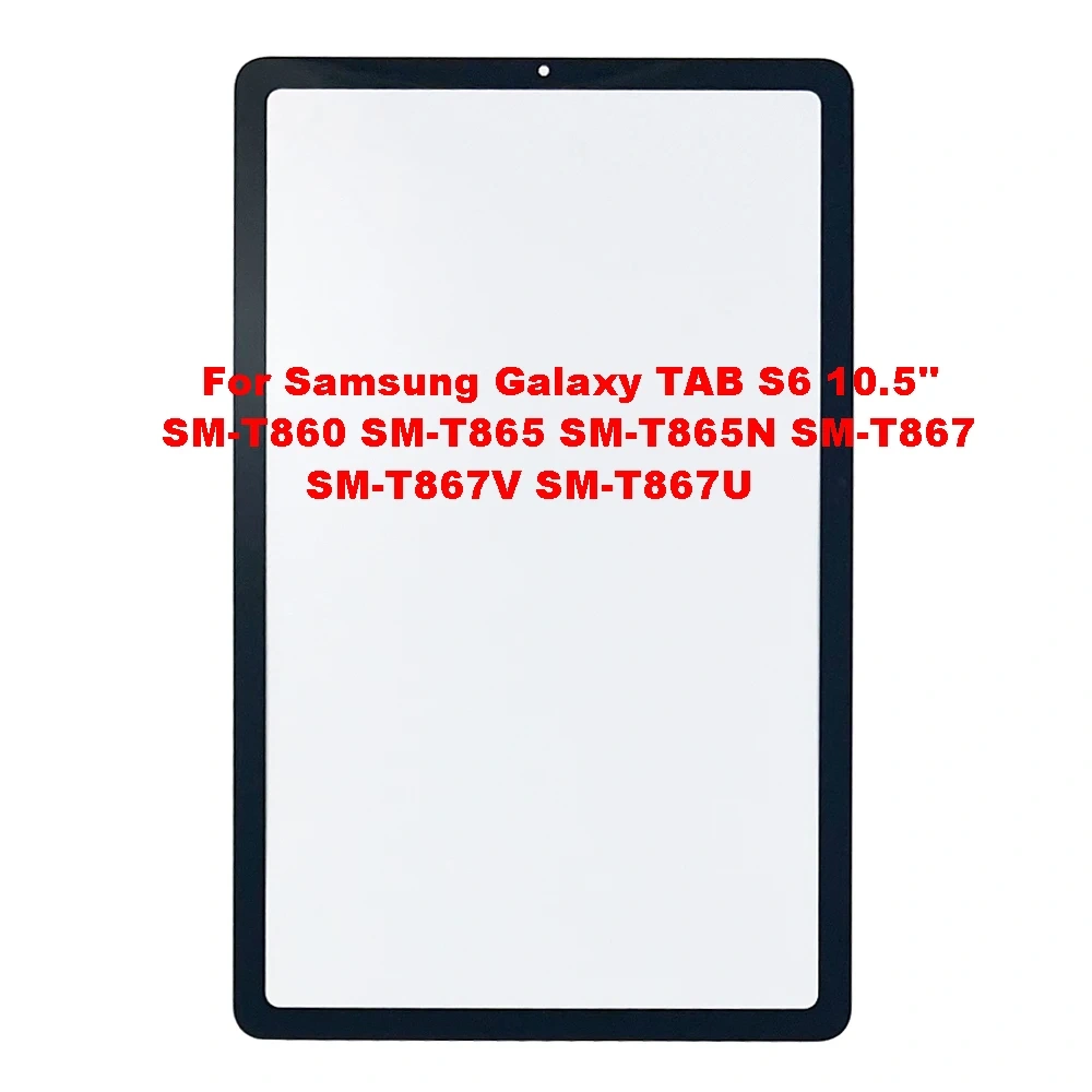 For Samsung Galaxy Tab A T307 T280 A9 X110 X210 S6 P610 S7 T870 T730 Touch Screen Panel Tablet Front Outer Glass Lens With OCA