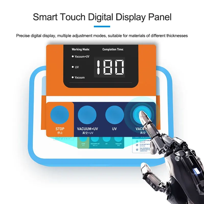 SUNSHINE S-918B SE Smart UV Curing Vacuum Laminating Machine Cellphone LCD Screen Protector Hydrogel Film Bubbles Removal Tools