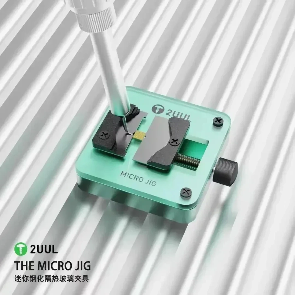 2UUL THE MICRO JIG Holder Universal Chip MINI Fixture BGA Glass Holder Phone Motherboard NAND CPU IC Cleaning Clamp