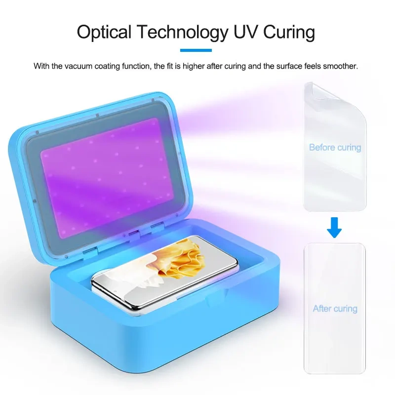 SUNSHINE S-918B SE Smart UV Curing Vacuum Laminating Machine Cellphone LCD Screen Protector Hydrogel Film Bubbles Removal Tools