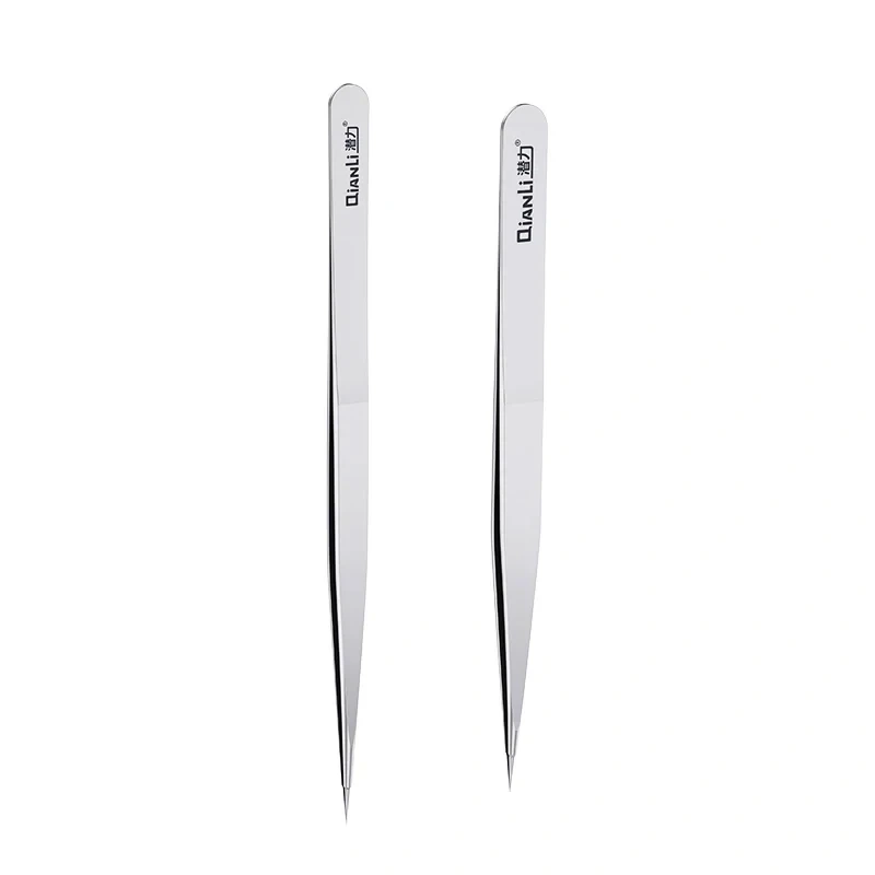 Qianli iNeezy Tweezers Hand Polished Stainless Steel BGA Jumper Repair Tools Non-Magnetic Micro Soldering Forceps