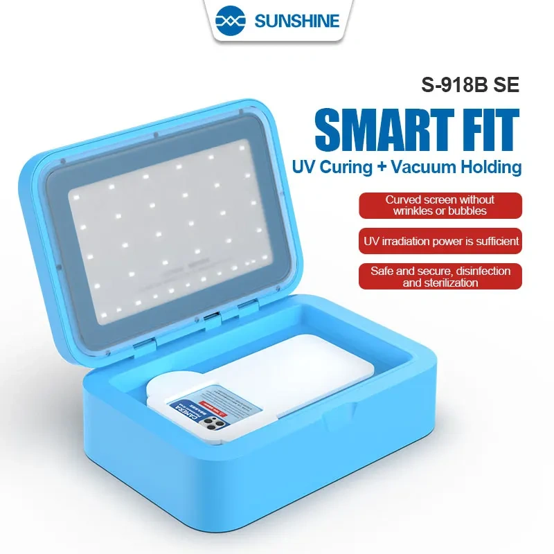 SUNSHINE S-918B SE Smart UV Curing Vacuum Laminating Machine Cellphone LCD Screen Protector Hydrogel Film Bubbles Removal Tools