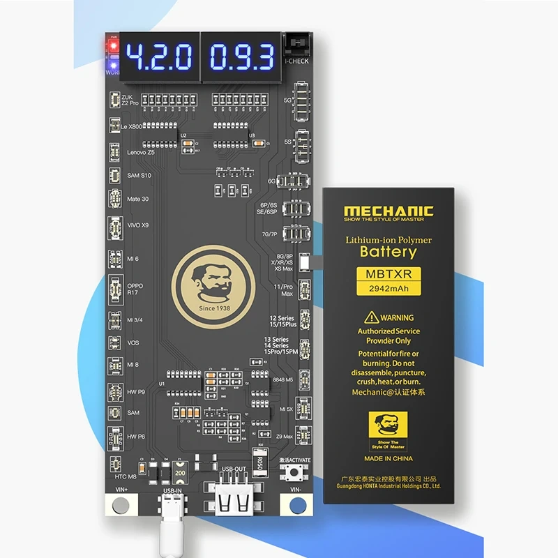 MECHANIC BA27 Battery Active Panel Fast Charge Detection Board For iPhone 5-15 Pro Max Samsung Xiaomi Android Phone Activation