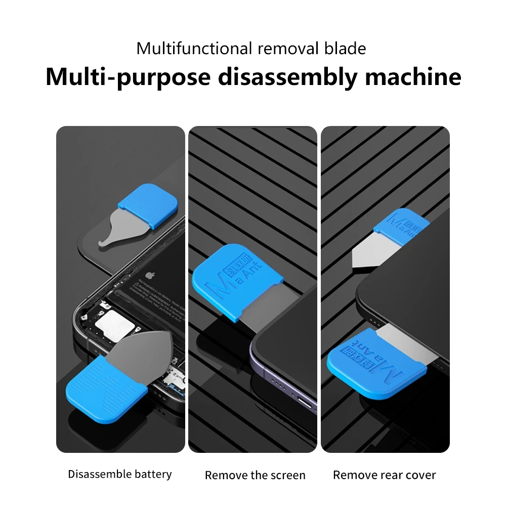 MaAnt MY-118 6pcs Ultra Thin Metal Steel Opening Tool Mobile Phone Battery Removal Disassembly LCD Screen Opening Pry Tools