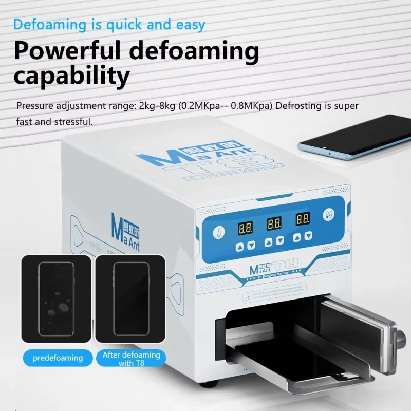 Defoaming Machine Pump MaAnt T8 Silent Defoamer Built-in Quiet Pump All-in-one Straight/Curved ...