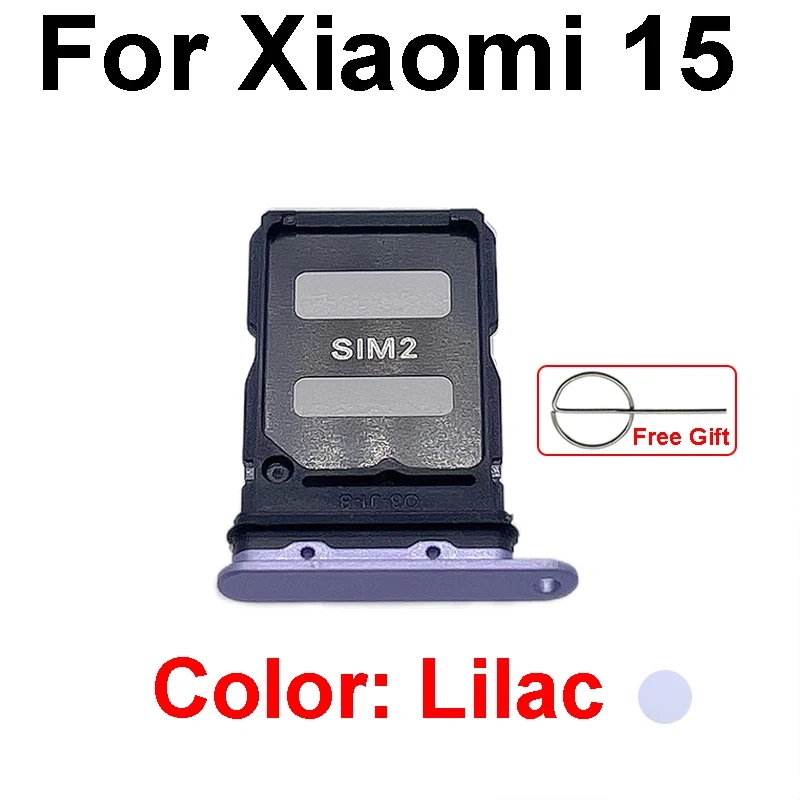 Sim Card Tray Socket Holder For Xiaomi 15 15 Pro 15 Ultra Sim Reader Card Slot Adapter Flex Cable