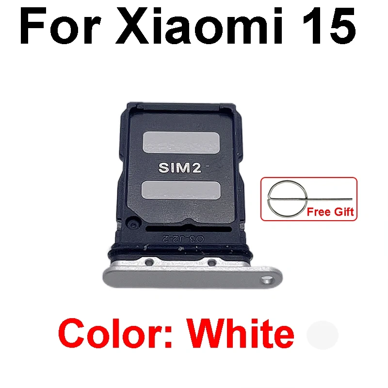 Sim Card Tray Socket Holder For Xiaomi 15 15 Pro 15 Ultra Sim Reader Card Slot Adapter Flex Cable