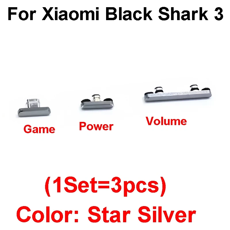 For Xiaomi Black Shark BlackShark 1 2 3 4 5 Pro 3S 4S Power Volume Game Side Button Side Keys Replacement Parts
