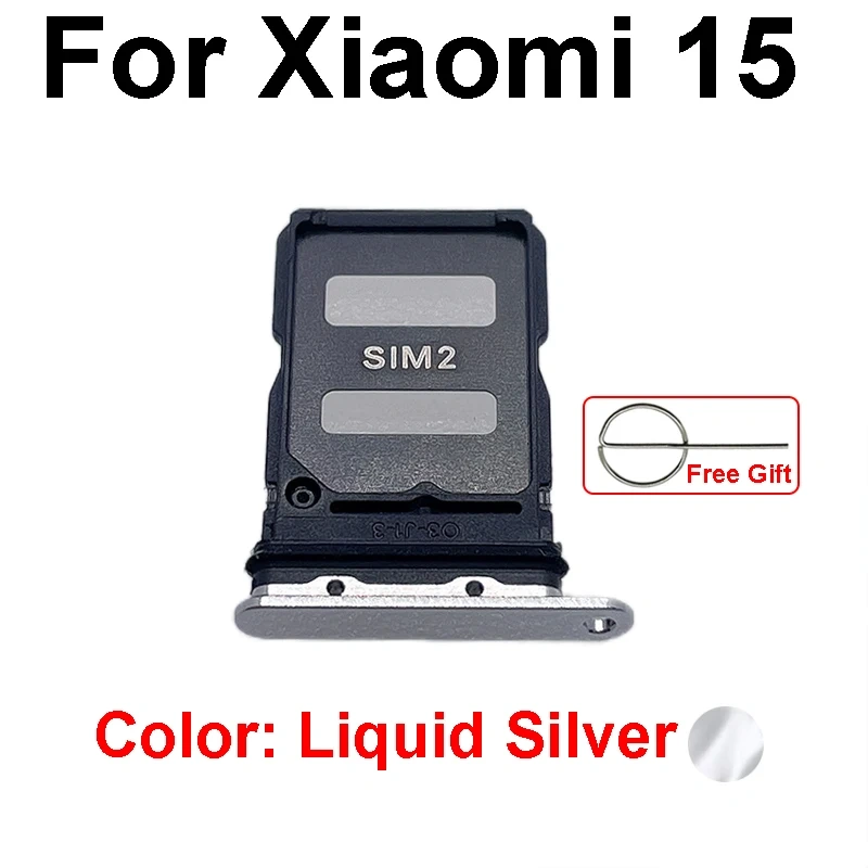 Sim Card Tray Socket Holder For Xiaomi 15 15 Pro 15 Ultra Sim Reader Card Slot Adapter Flex Cable