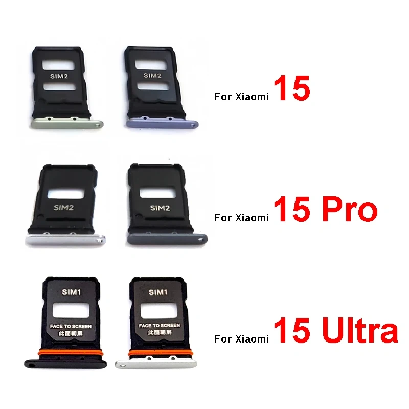 Sim Card Tray Socket Holder For Xiaomi 15 15 Pro 15 Ultra Sim Reader Card Slot Adapter Flex Cable