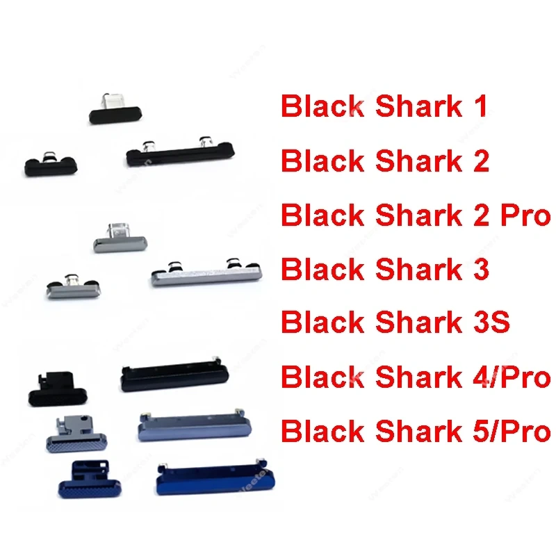 For Xiaomi Black Shark BlackShark 1 2 3 4 5 Pro 3S 4S Power Volume Game Side Button Side Keys Replacement Parts