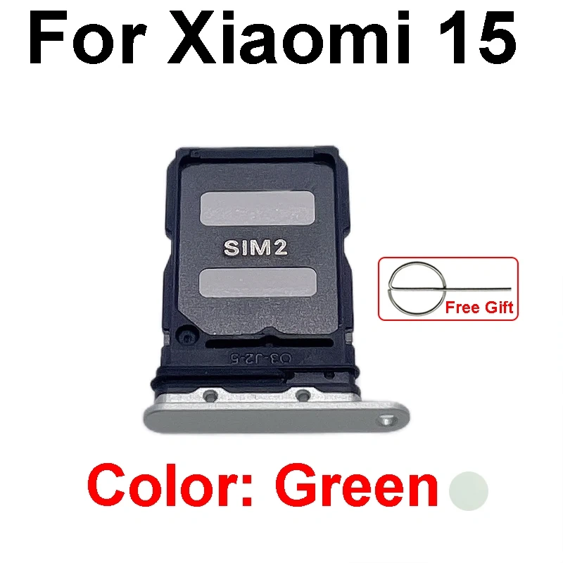Sim Card Tray Socket Holder For Xiaomi 15 15 Pro 15 Ultra Sim Reader Card Slot Adapter Flex Cable