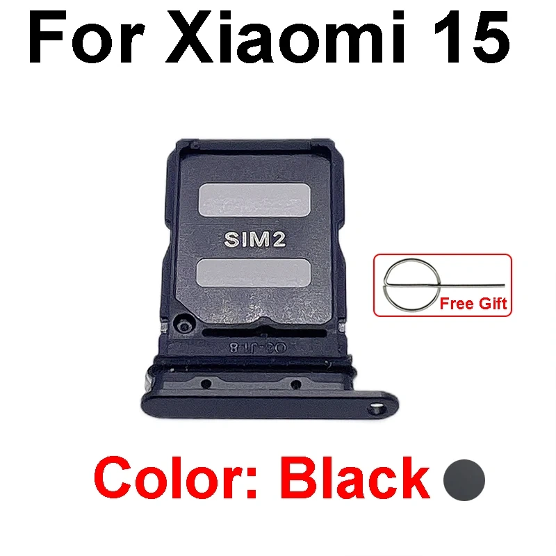 Sim Card Tray Socket Holder For Xiaomi 15 15 Pro 15 Ultra Sim Reader Card Slot Adapter Flex Cable
