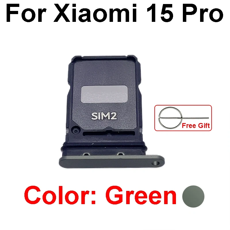 Sim Card Tray Socket Holder For Xiaomi 15 15 Pro 15 Ultra Sim Reader Card Slot Adapter Flex Cable