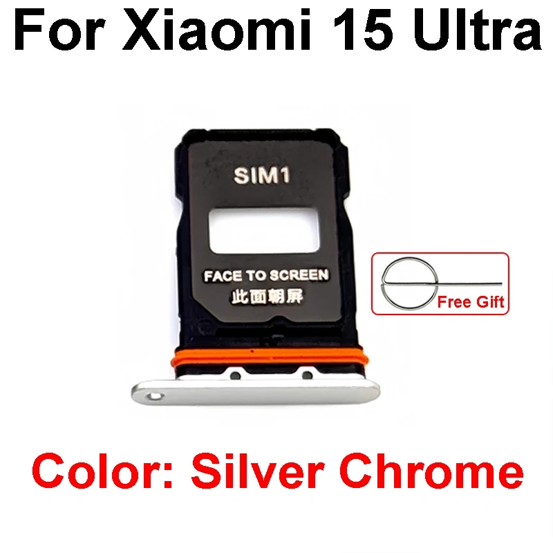 Sim Card Tray Socket Holder For Xiaomi 15 15 Pro 15 Ultra Sim Reader Card Slot Adapter Flex Cable