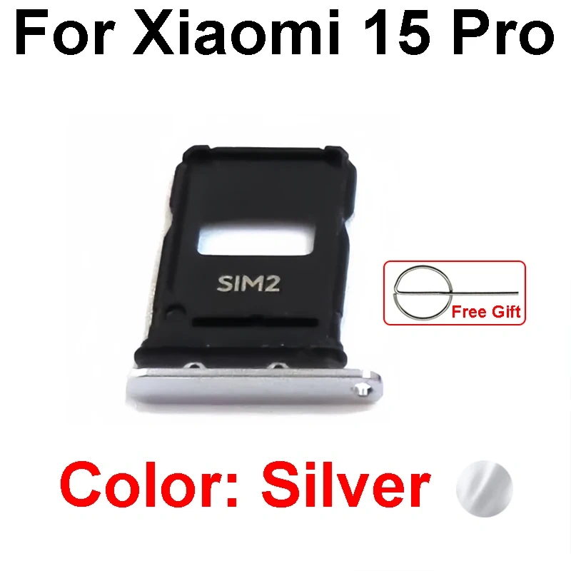 Sim Card Tray Socket Holder For Xiaomi 15 15 Pro 15 Ultra Sim Reader Card Slot Adapter Flex Cable