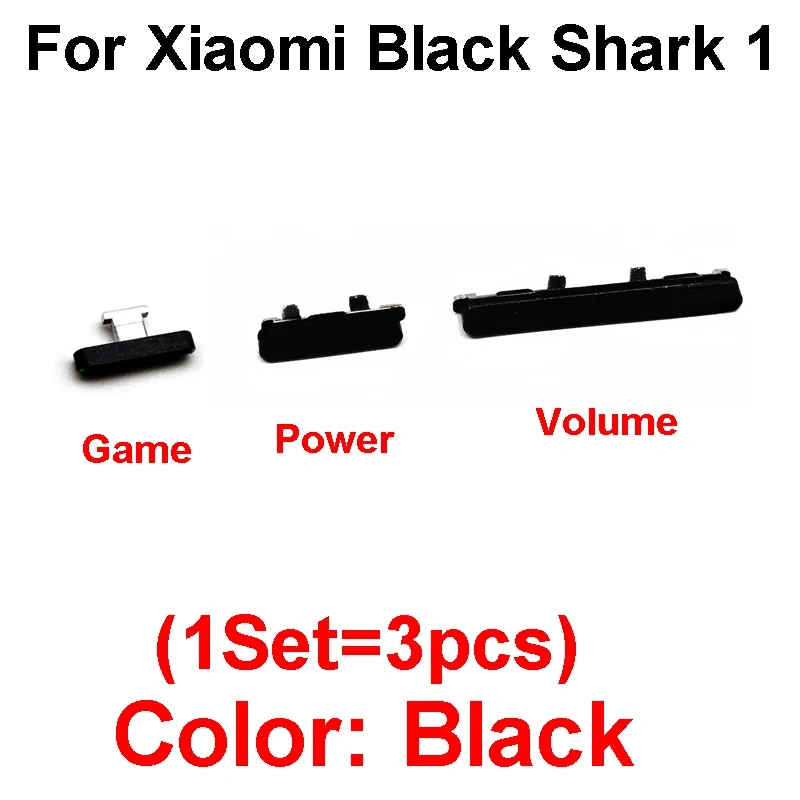 For Xiaomi Black Shark BlackShark 1 2 3 4 5 Pro 3S 4S Power Volume Game Side Button Side Keys Replacement Parts