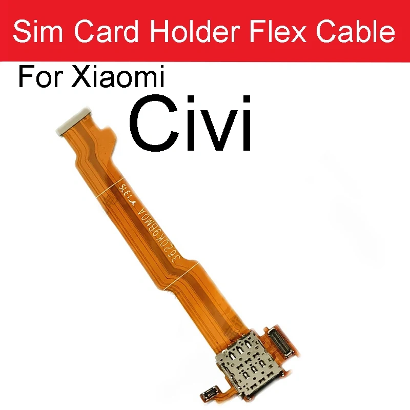 Mainboard Power Volume Flashlight Sim Card Cable For Xiaomi Mi Civi  Motherboard Sim Card Power Flash Flex Ribbon Spare Parts