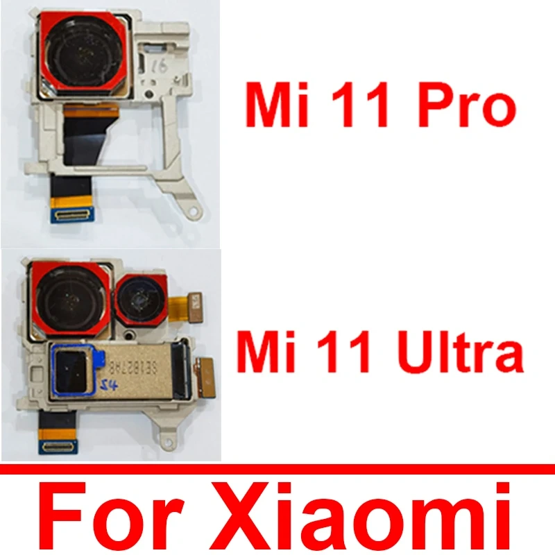 For Xiaomi Mi 11 Pro Mi 11 Ultra  Rear Main Camera & Front Selfie Camera Module Flex Cable Spare Parts