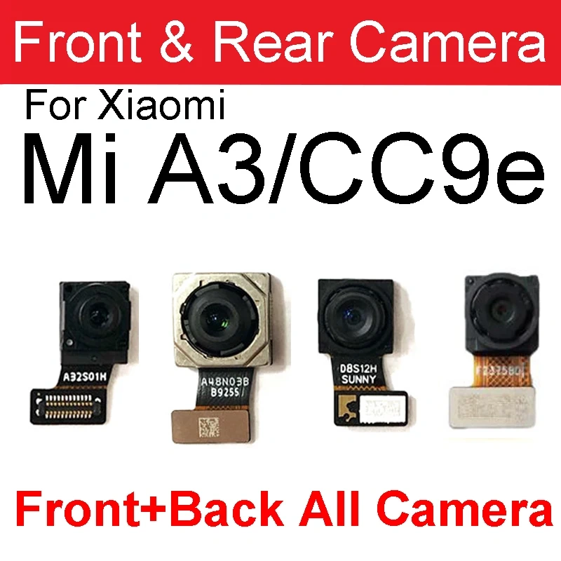 For Xiaomi Mi A1 A2 Lite A3 5X 6X Back Main Camera For Redmi6Pro CC9e Flex Cable Phone Small Front And Rear Camera Repair Parts