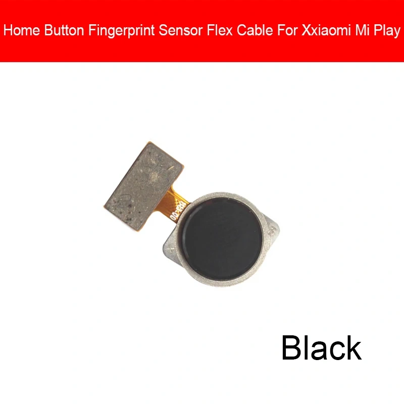 Home Return Button Fingerprint Sensor Touch Flex Cable Ribbon For Xiaomi Mi Play Replacement Parts